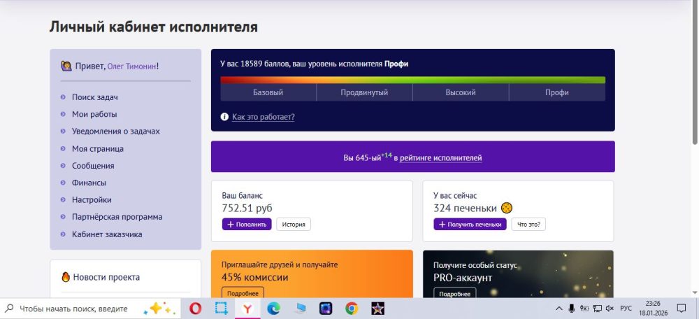 доход около 25 000 рублей в месяц